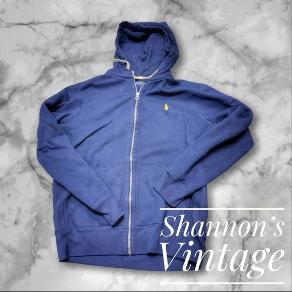 Polo Ralph Lauren Classic Only Logo Sz Medium Full Zip Hoodie A45